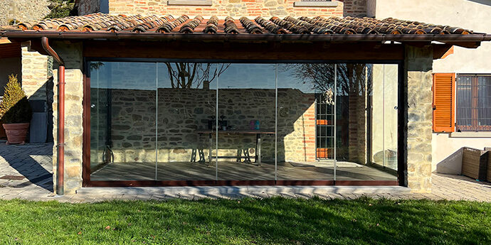 Vetrata scorrevole menu