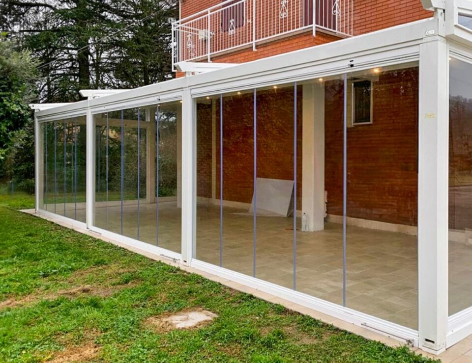 pergotenda con vetrate 3